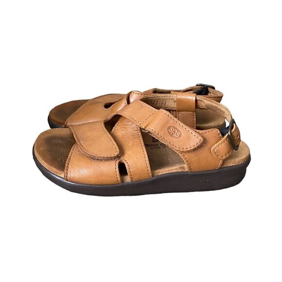 SAS Tripad Comfort Brown Leather Slingback Buckle Sandals Women’s Size US 5 M - Picture 4 of 9